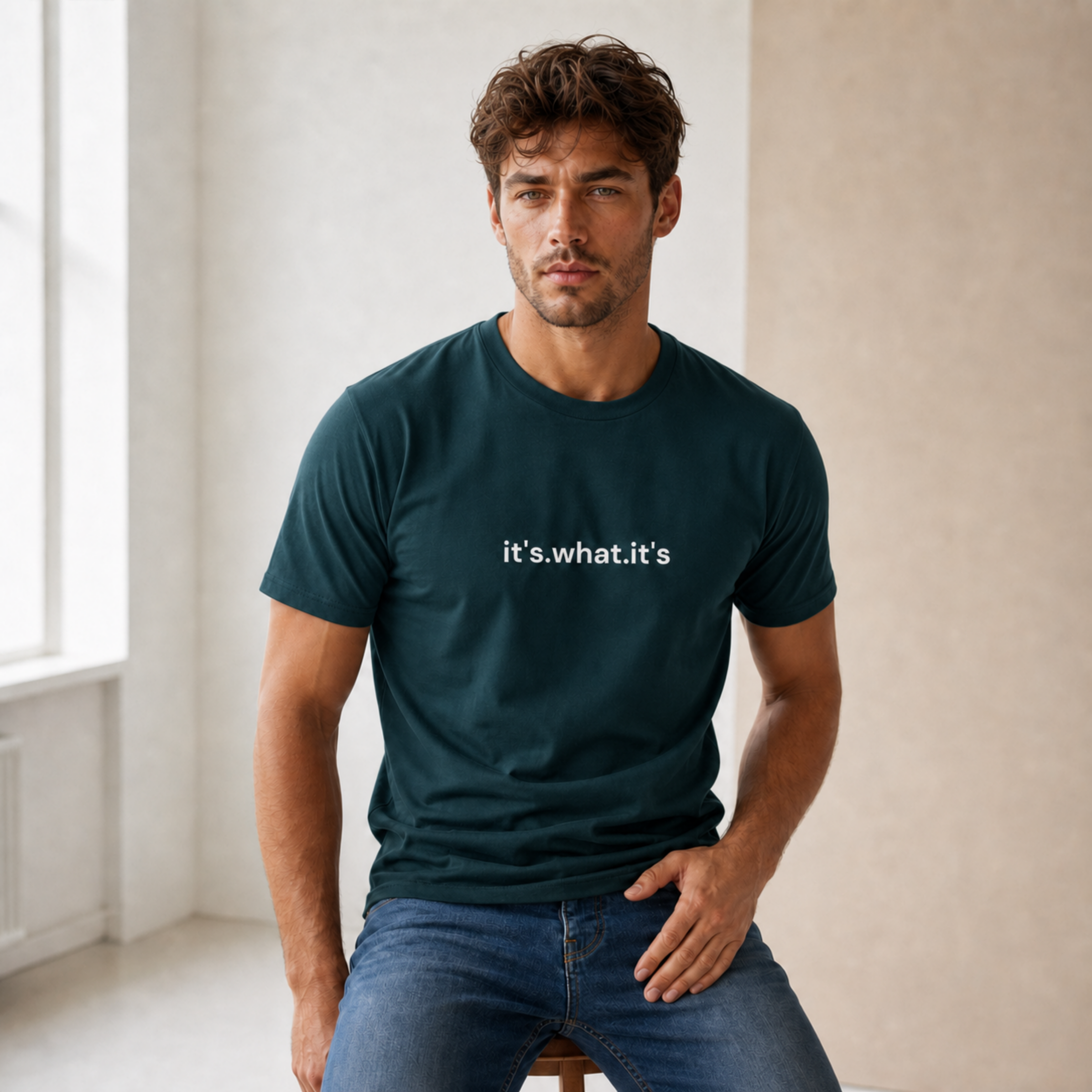 it's.what.it's | men's organic staple tee