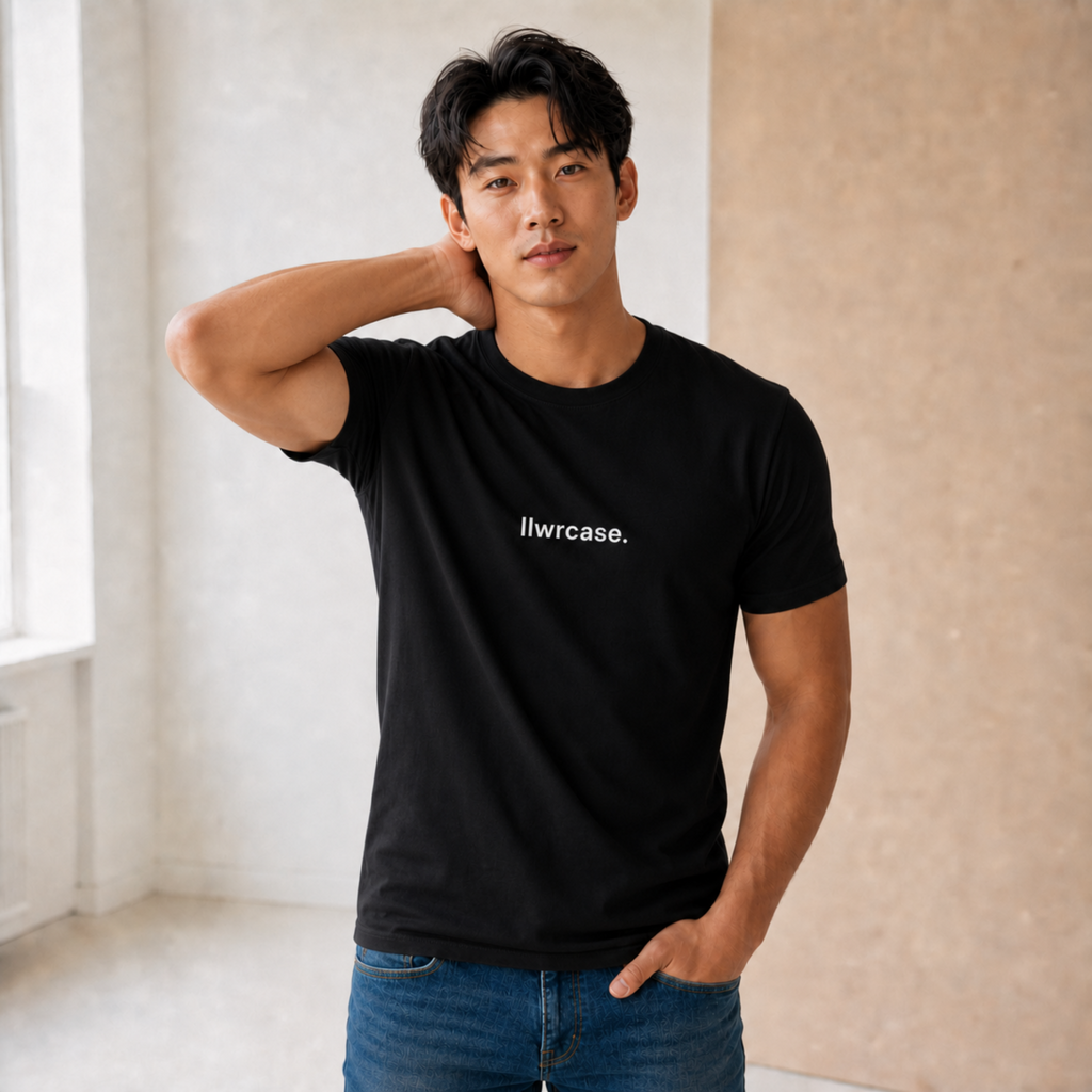 llwrcase. logo | men's organic staple tee
