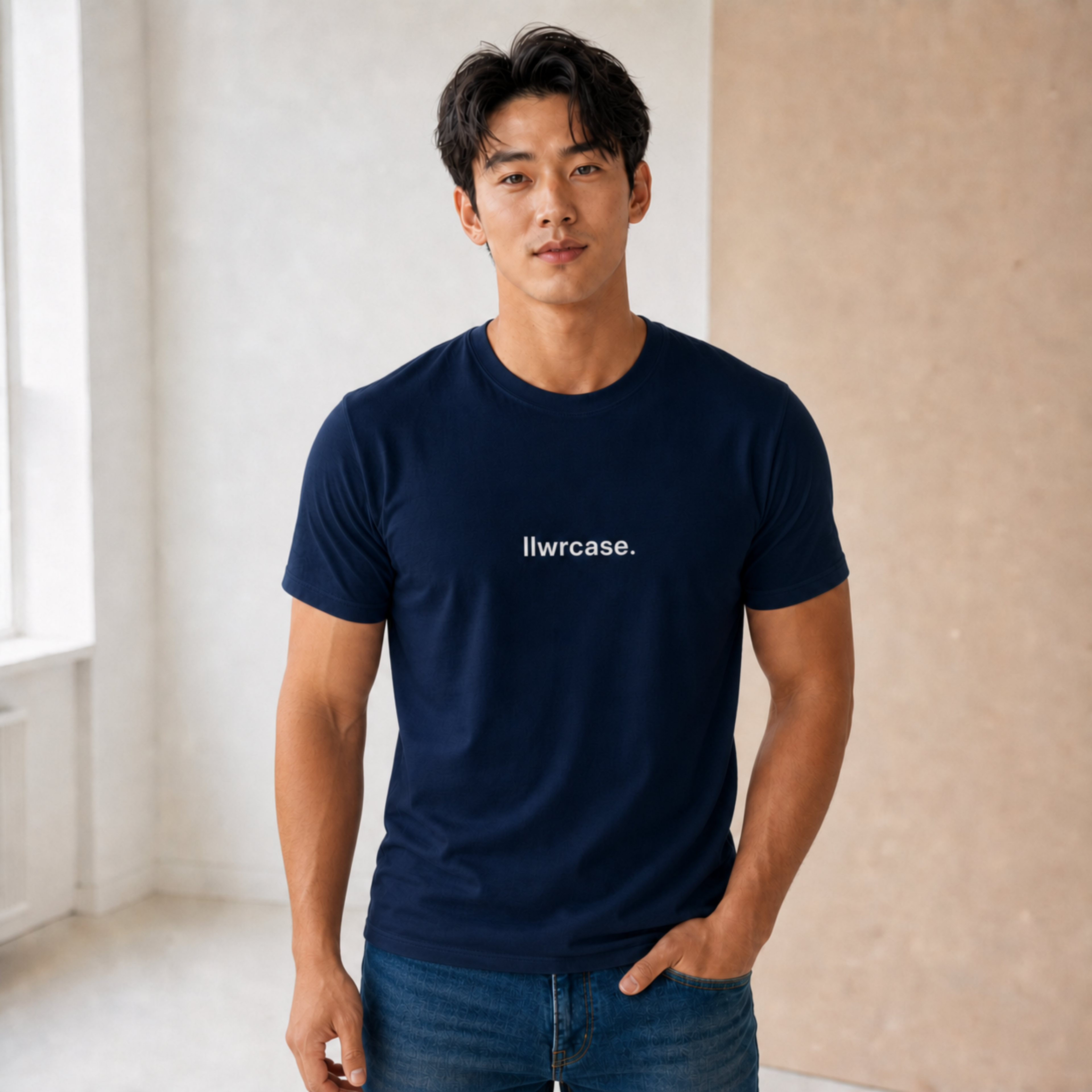 llwrcase. logo | men's organic staple tee