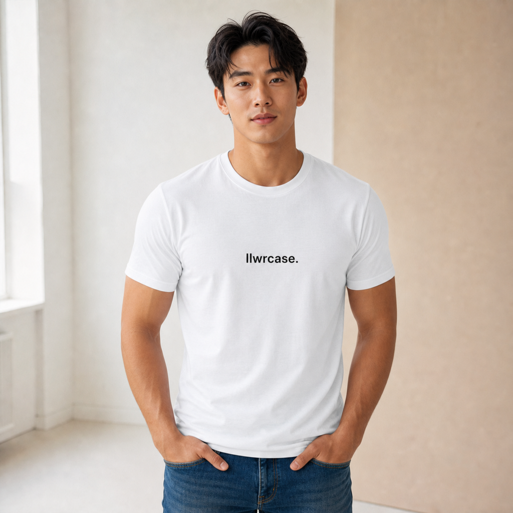llwrcase. logo | men's organic staple tee