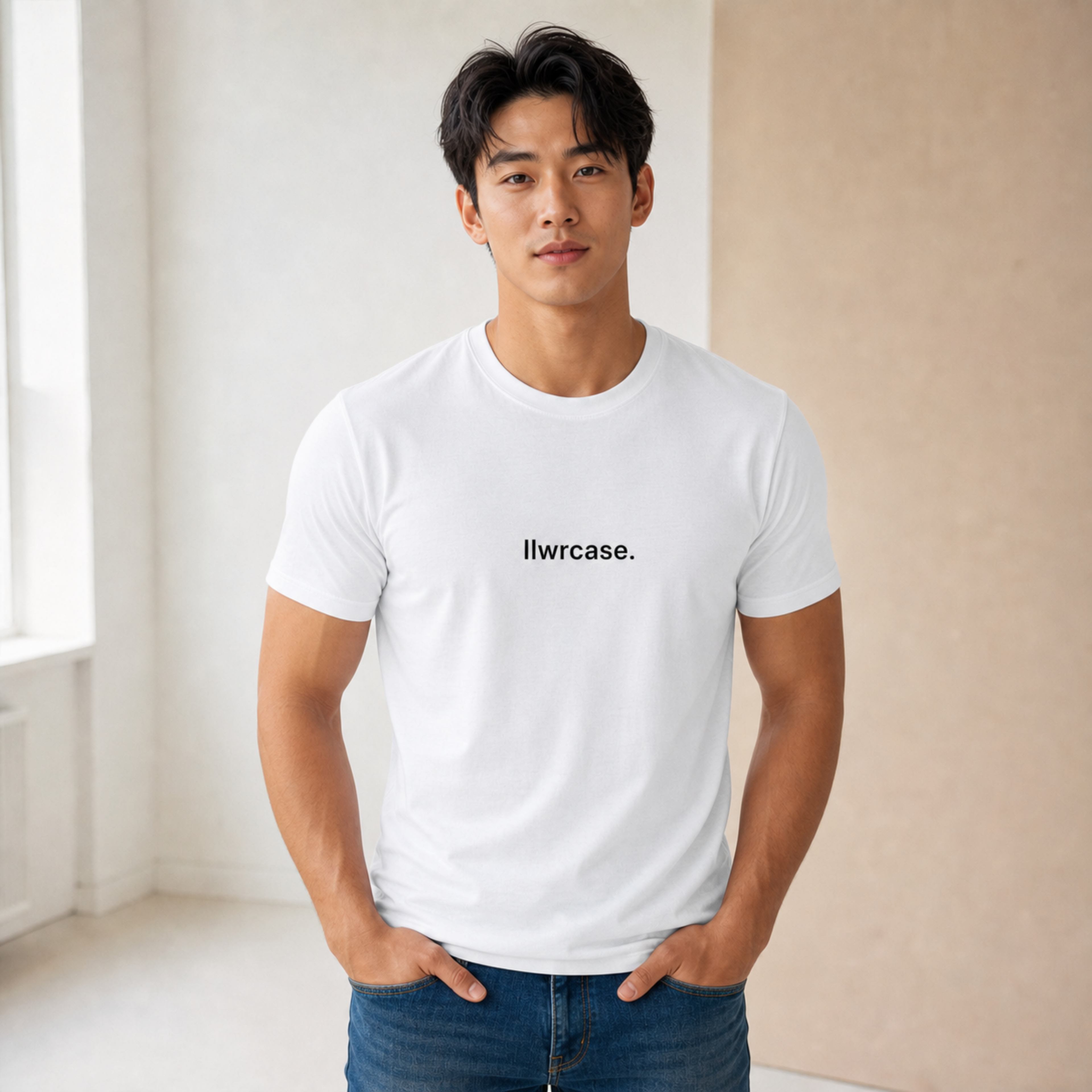 llwrcase. logo | men's organic staple tee