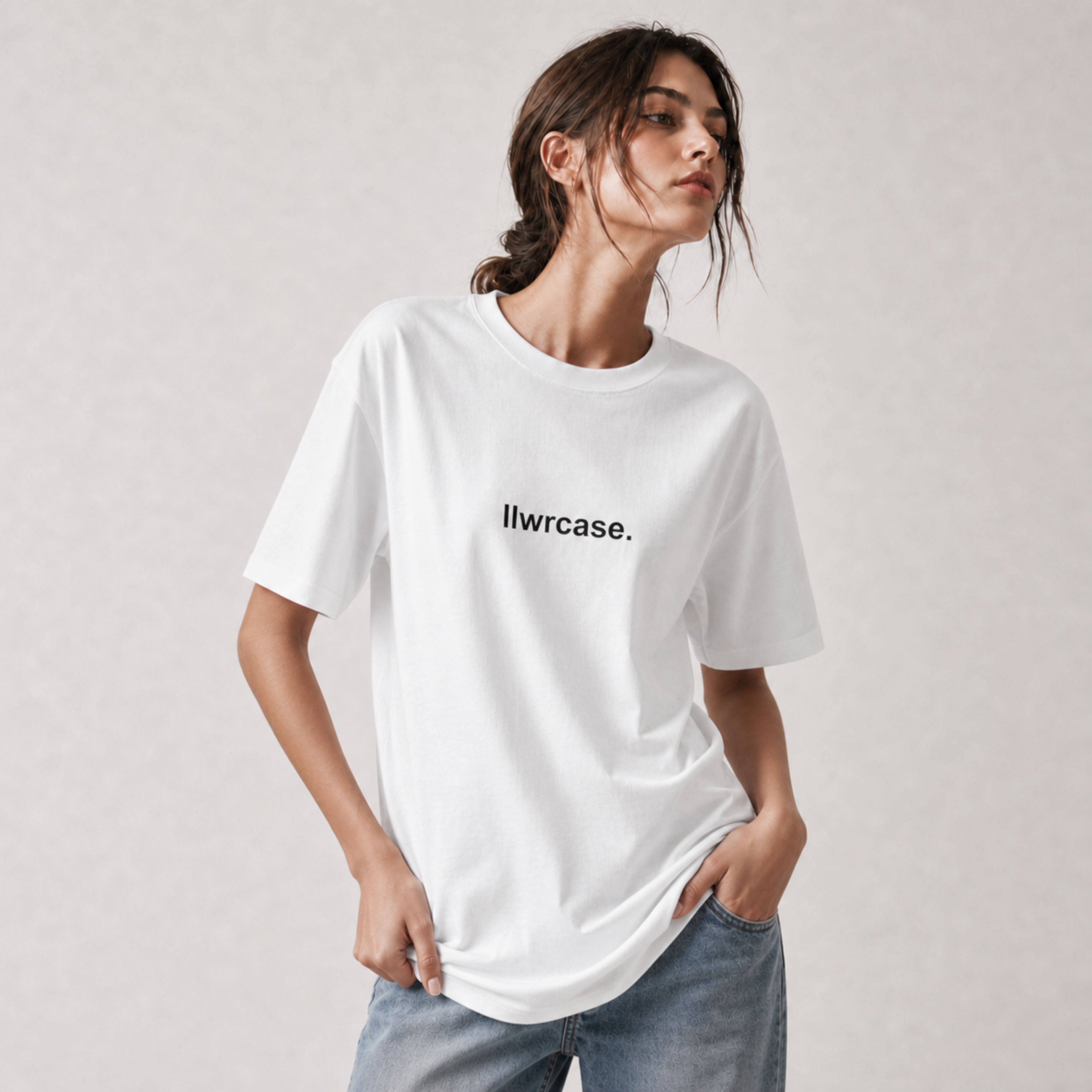llwrcase. logo | women's organic staple tee