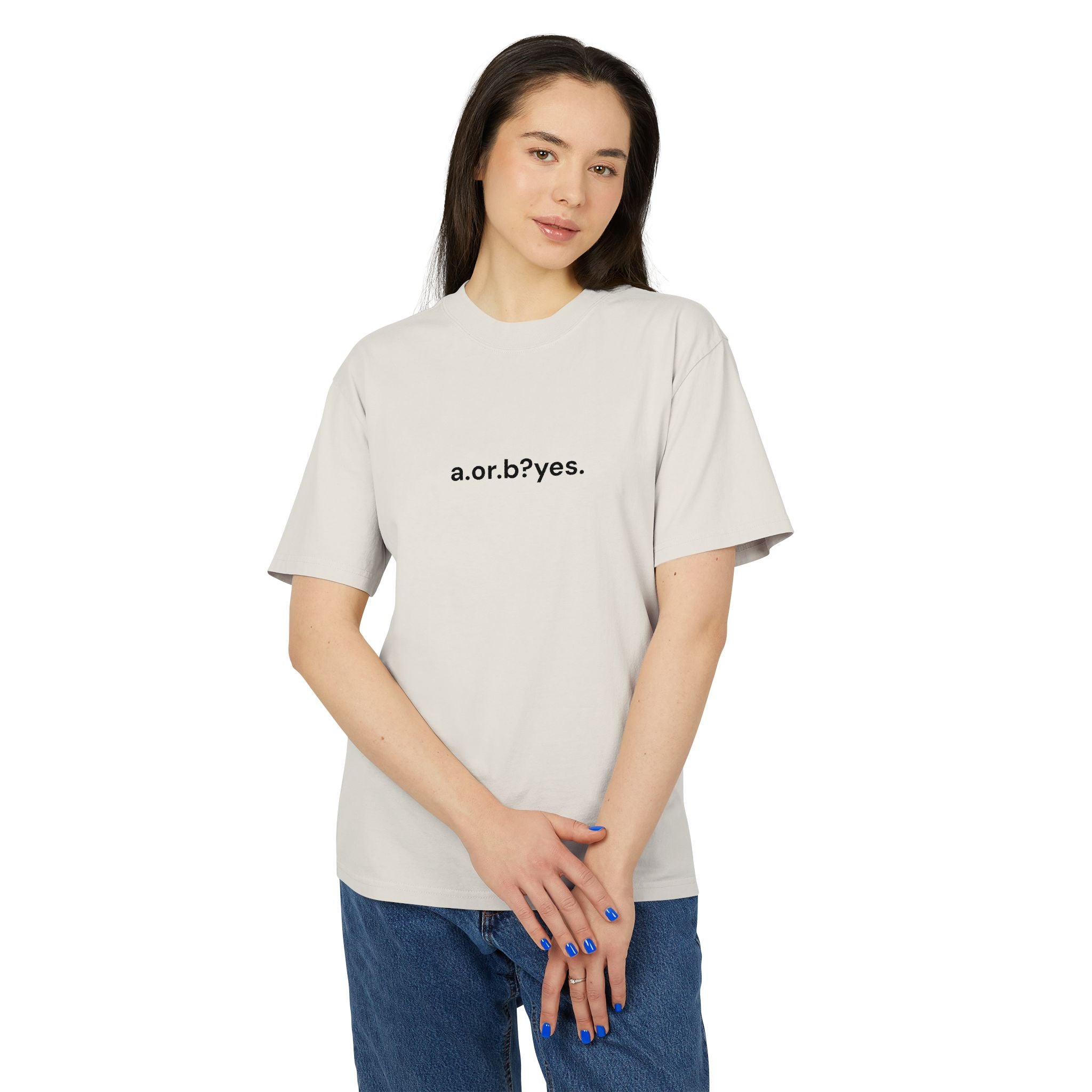 a.or.b?yes. | unisex heavy faded tee